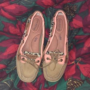 Leopard coral sperrys